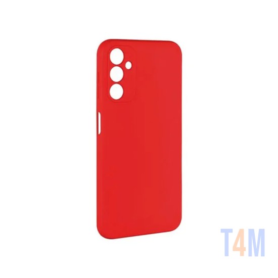 Capa de Silicone com Moldura de Câmera para Samsung Galaxy A14 5g Vermelho